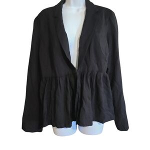 LAUREN CONRAD black peplum blazer Xal
